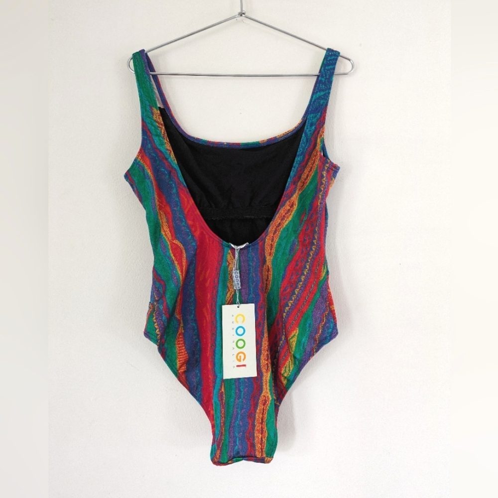NWT Vintage COOGI Women's Scoop Back Swimsuit And Matching Wrap Skirt - Picture 3 of 14